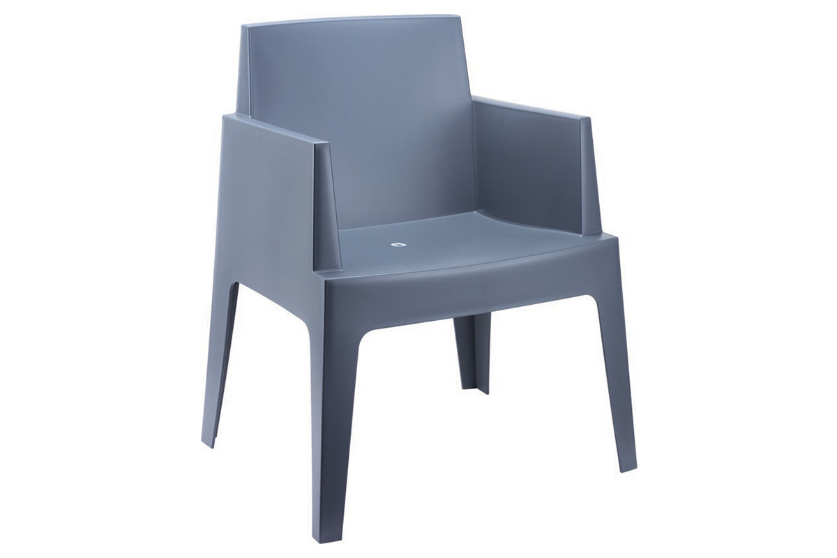 Design-Gartenst�hle Rauchgrau 4er-Set LALI