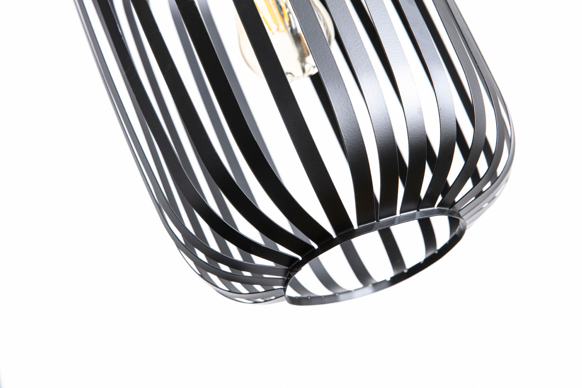 Design-H�ngeleuchte Metall Schwarz ALVEOL