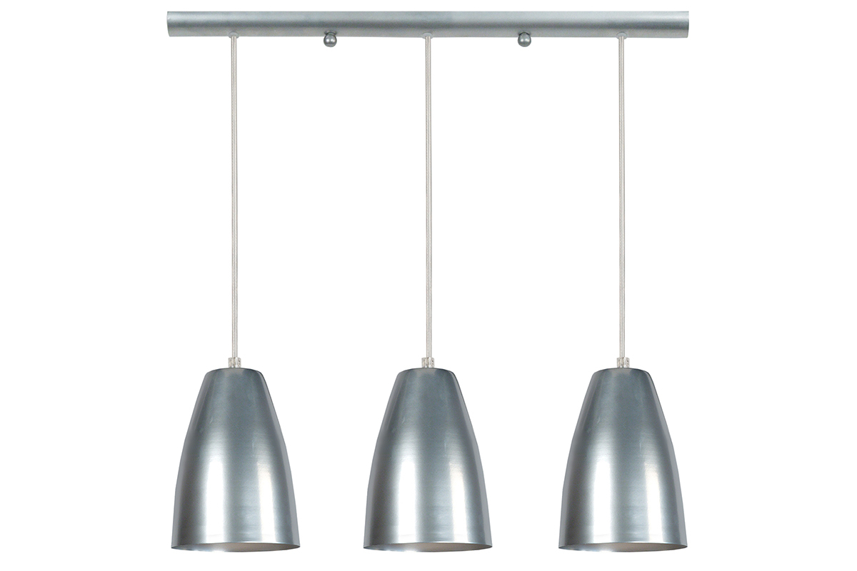 Design-H�ngeleuchte Stange 3 Lichter Chrom FRIDAY