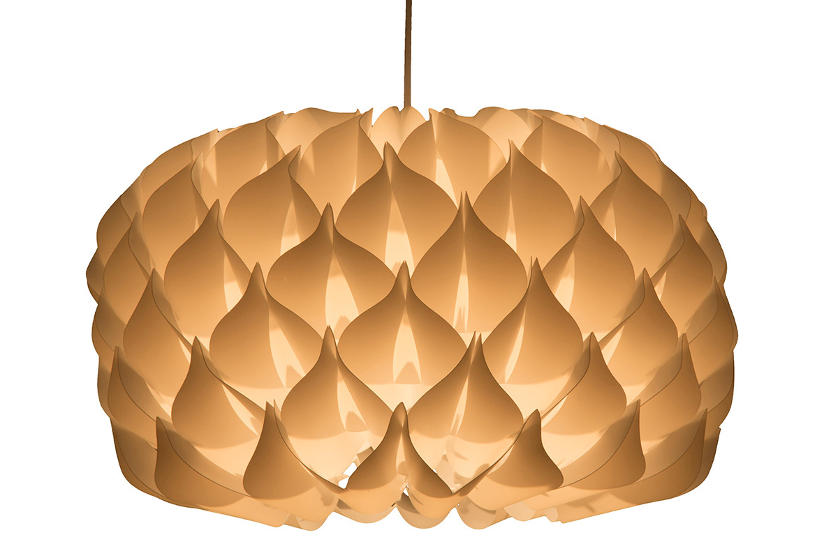 Design-Hngeleuchte Wei RUCHE