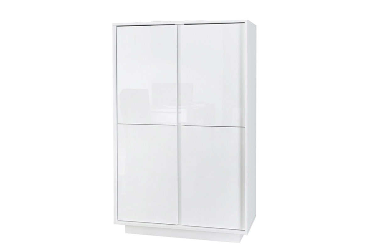 Design-Highboard wei glnzend lackiert COMO.