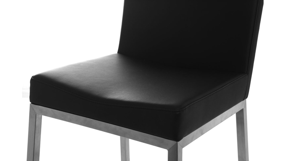 Design-Hocker 66 cm Schwarz 2er-Set EPSILON