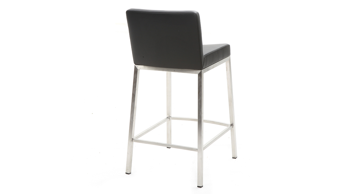 Design-Hocker 66 cm Schwarz 2er-Set EPSILON