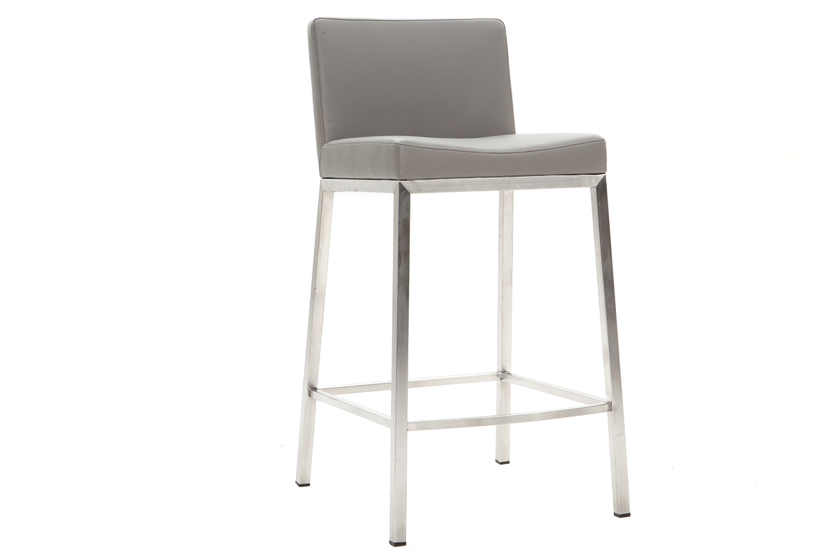 Design-Hocker Grau 2er-Set EPSILON