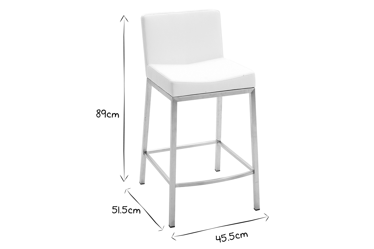Design-Hocker Grau 2er-Set EPSILON