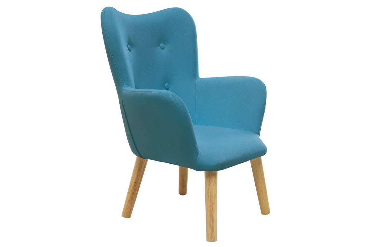 Design-Kindersessel Petrolblau BABY BRISTOL