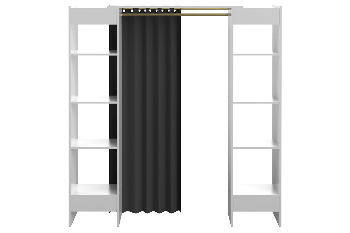 Design-Kleiderablage mit Regalen LOOM