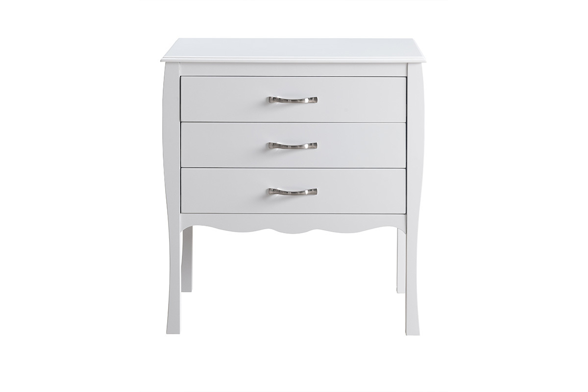 Design-Kommode Barockstil Wei 3 Schubladen MARGOT