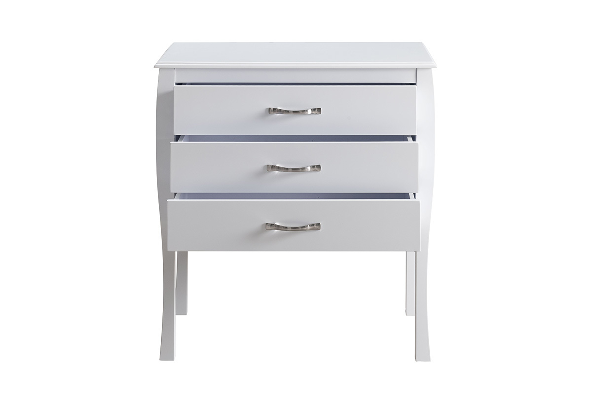 Design-Kommode Barockstil Wei 3 Schubladen MARGOT