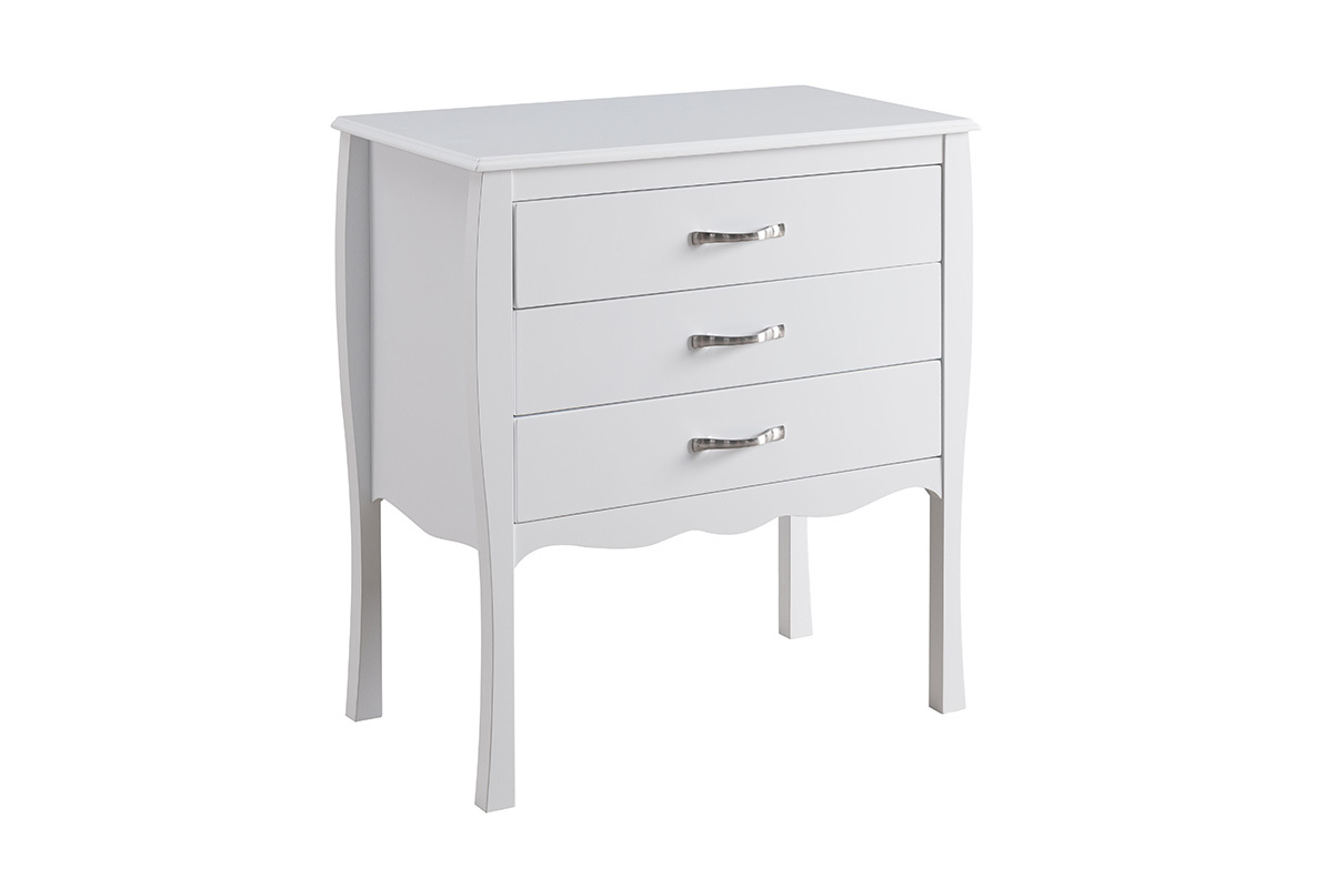 Design-Kommode Barockstil Wei 3 Schubladen MARGOT