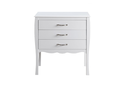 Design-Kommode Barockstil Wei&szlig; 3 Schubladen MARGOT