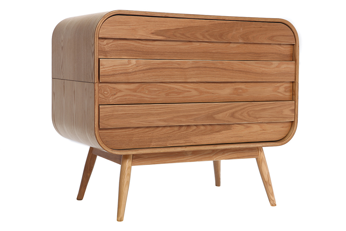 Design-Kommode Eschenholz 3 Schubladen BJORG