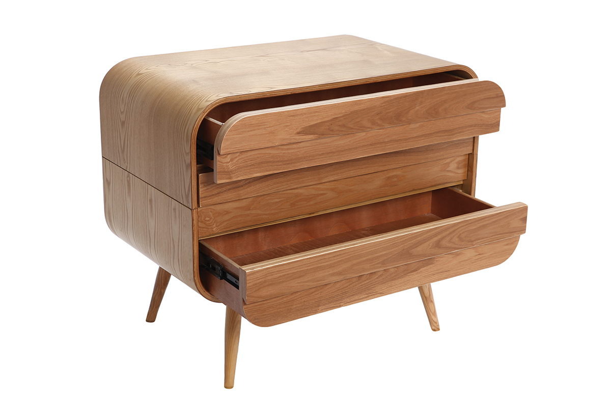 Design-Kommode Eschenholz 3 Schubladen BJORG