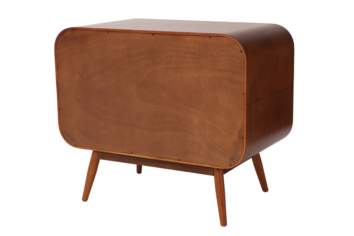 Design-Kommode Nussbaumholz 3 Schubladen BJORG