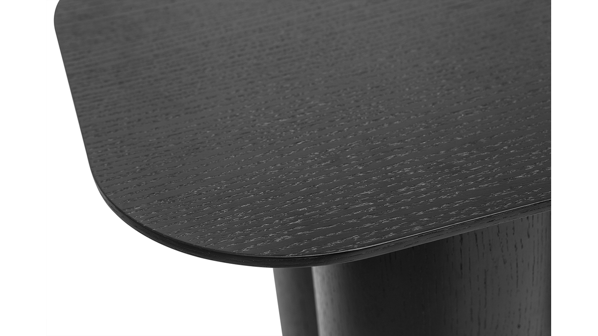 Design-Konsole aus schwarzem Holz B100 cm FOLEEN