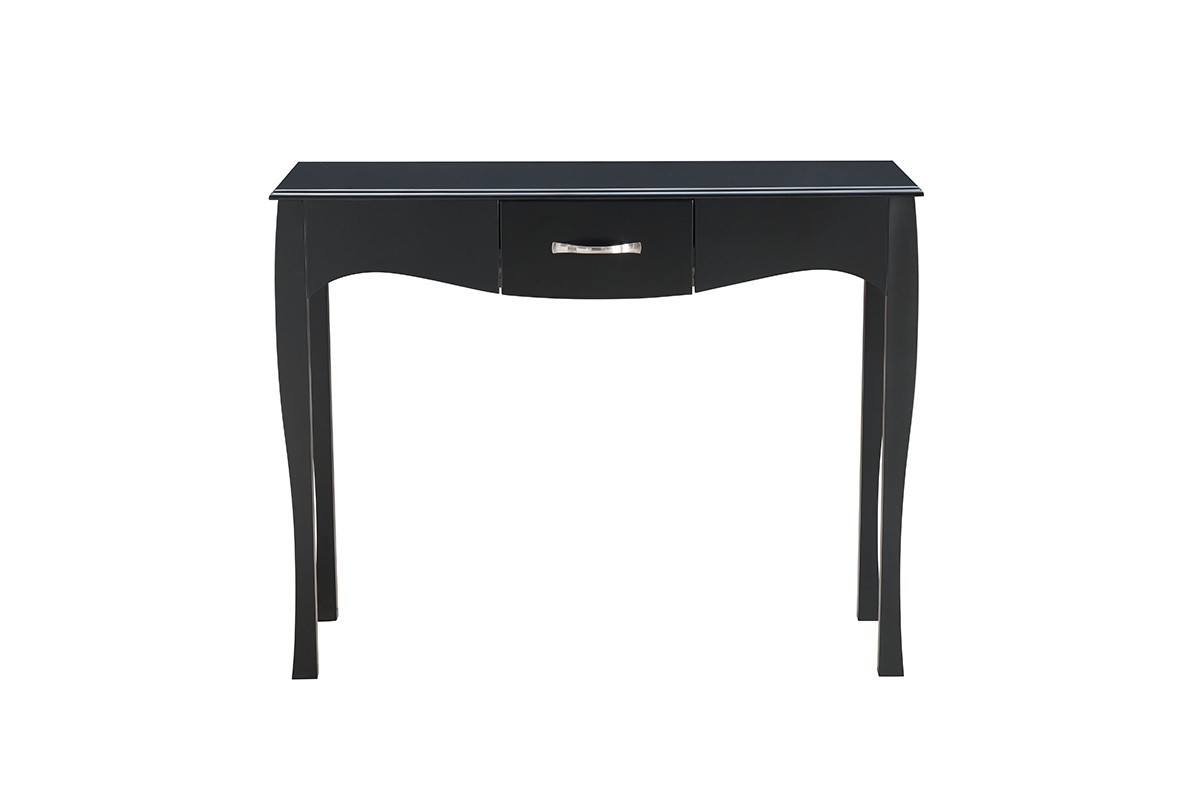 Design-Konsole Barockstil lackiert Schwarz MARGOT