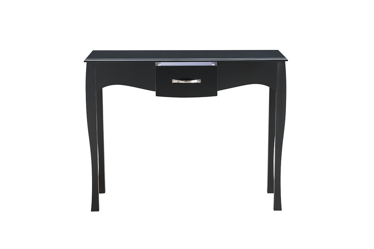 Design-Konsole Barockstil lackiert Schwarz MARGOT