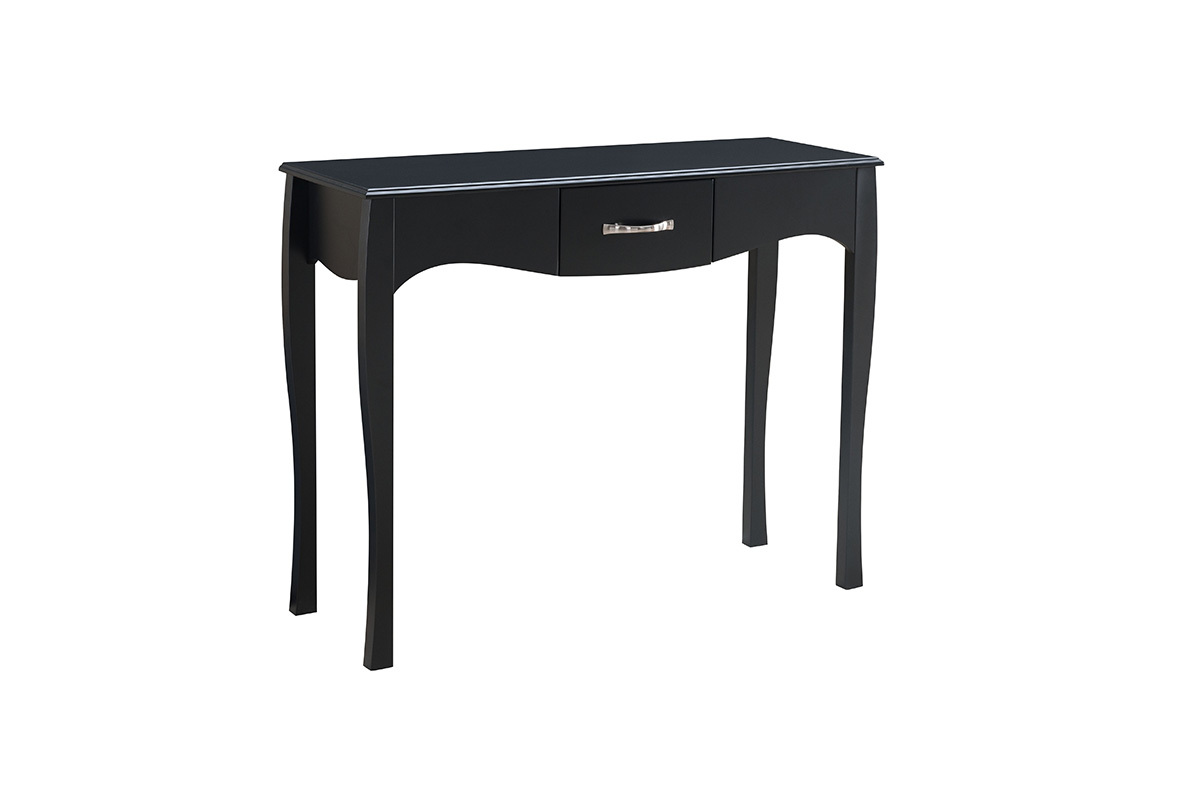 Design-Konsole Barockstil lackiert Schwarz MARGOT