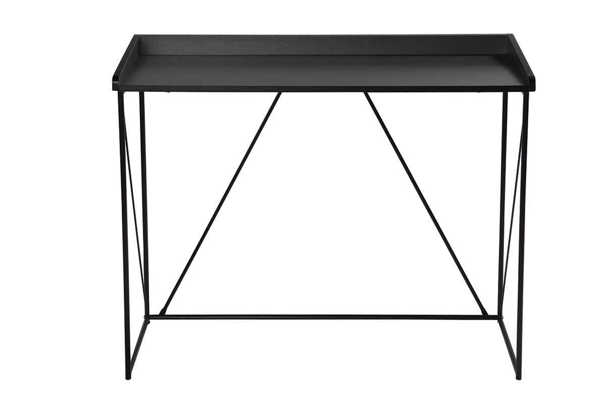 Design-Konsole Grau und Schwarz L100 cm WALT