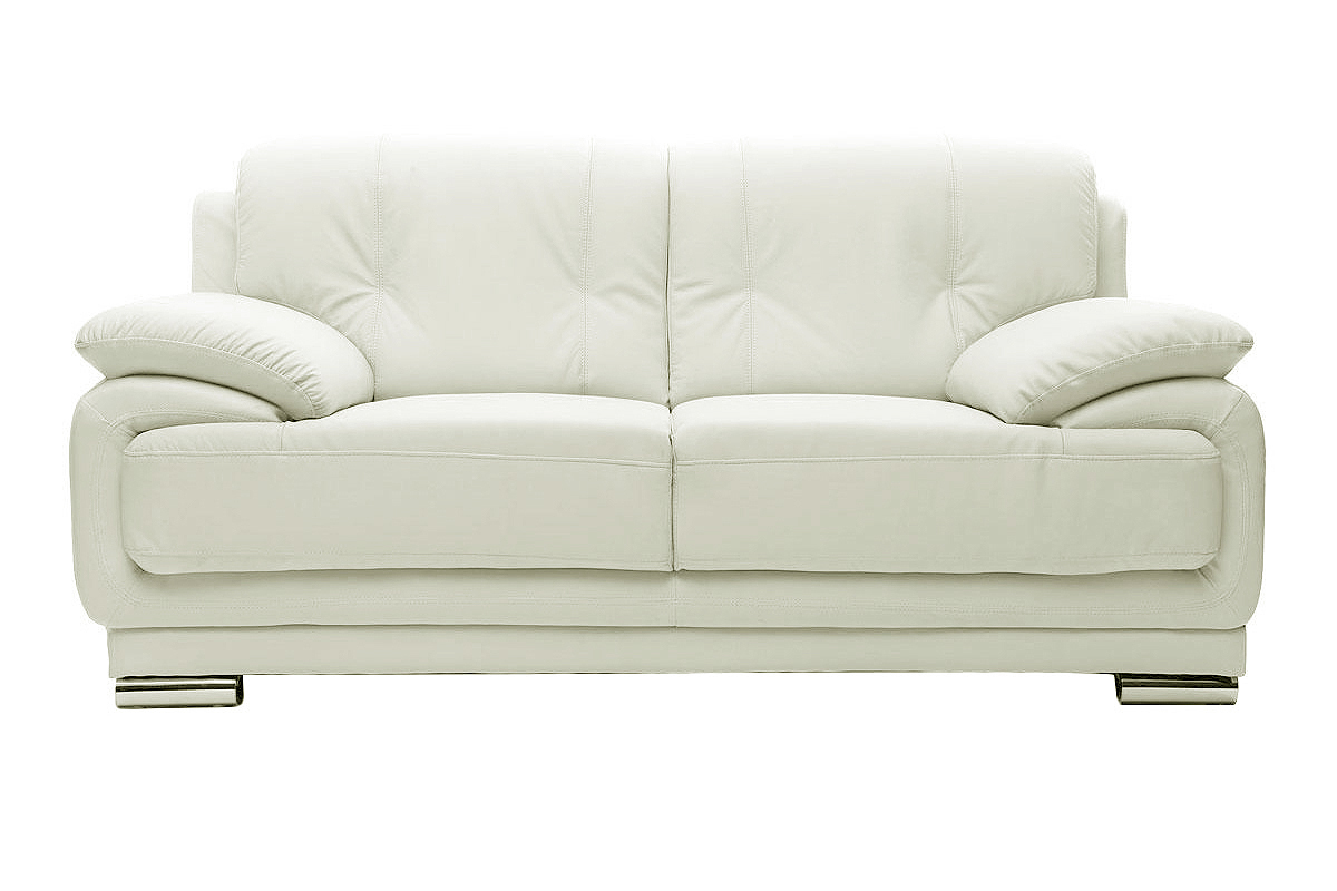 Design-Ledersofa Wei 2 Pltze TAMARA - Rindsleder