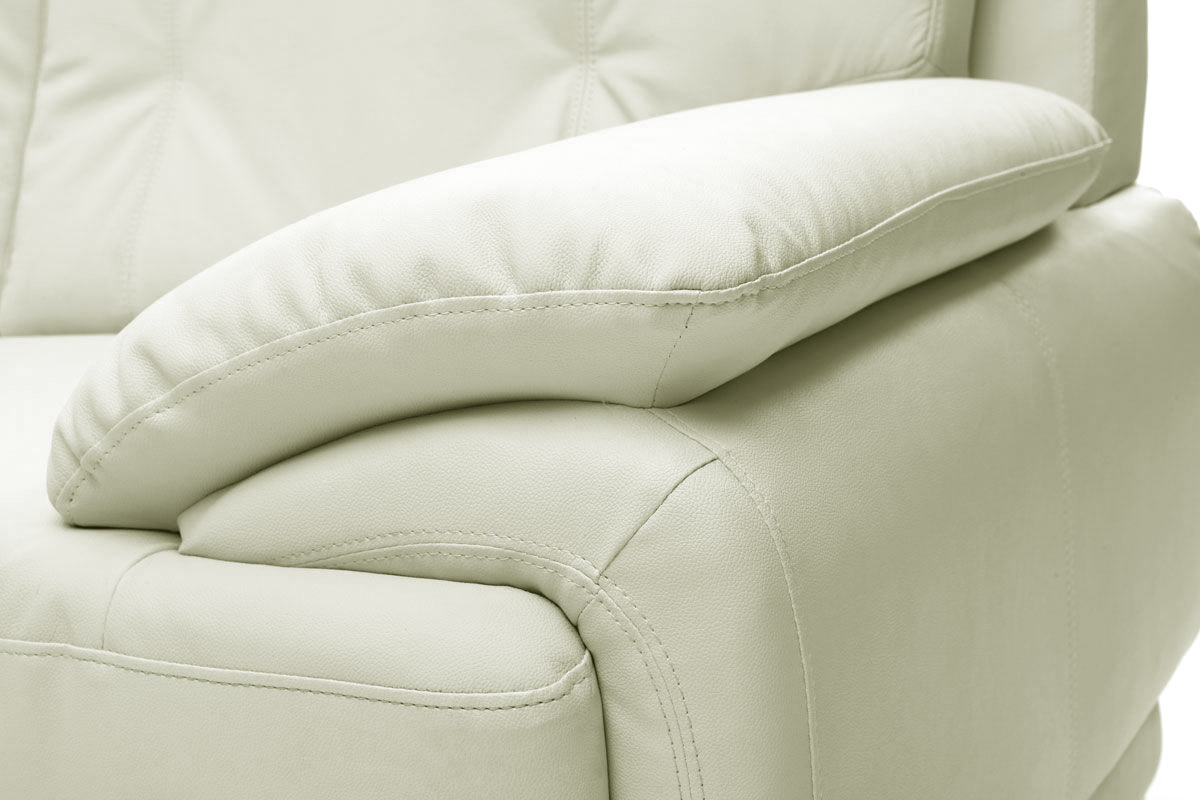Design-Ledersofa Wei 2 Pltze TAMARA - Rindsleder