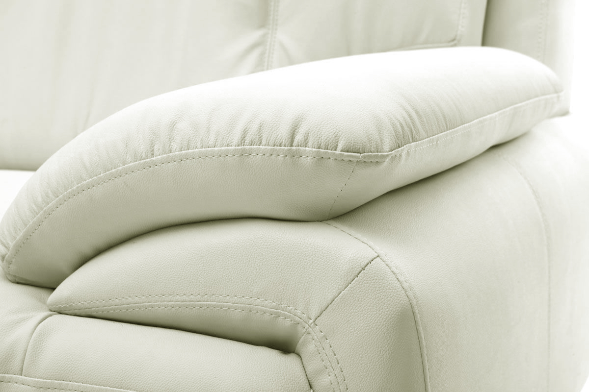 Design-Ledersofa Wei 3 Sitzpltze TAMARA - Rindsleder