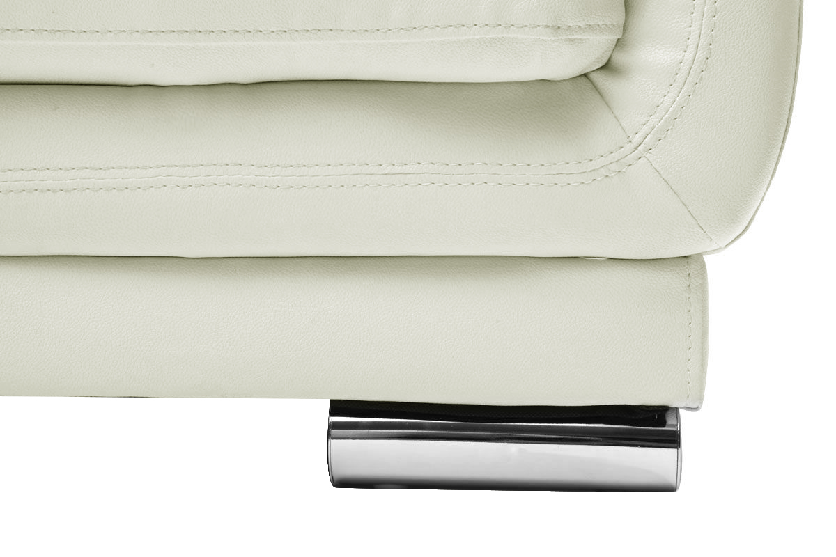 Design-Ledersofa Wei 3 Sitzpltze TAMARA - Rindsleder