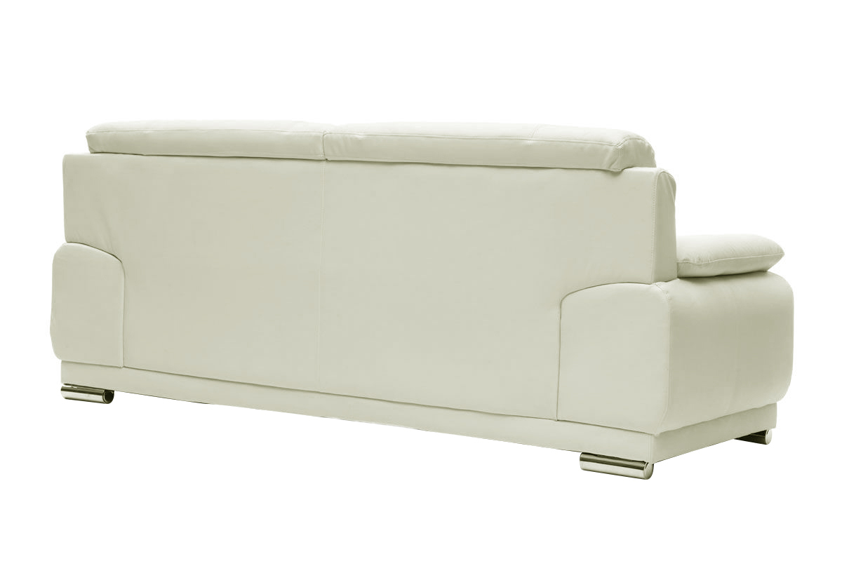 Design-Ledersofa Wei 3 Sitzpltze TAMARA - Rindsleder