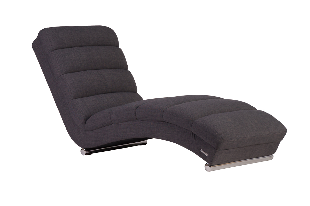 Design-Liegestuhl / Sessel Grau TAYLOR