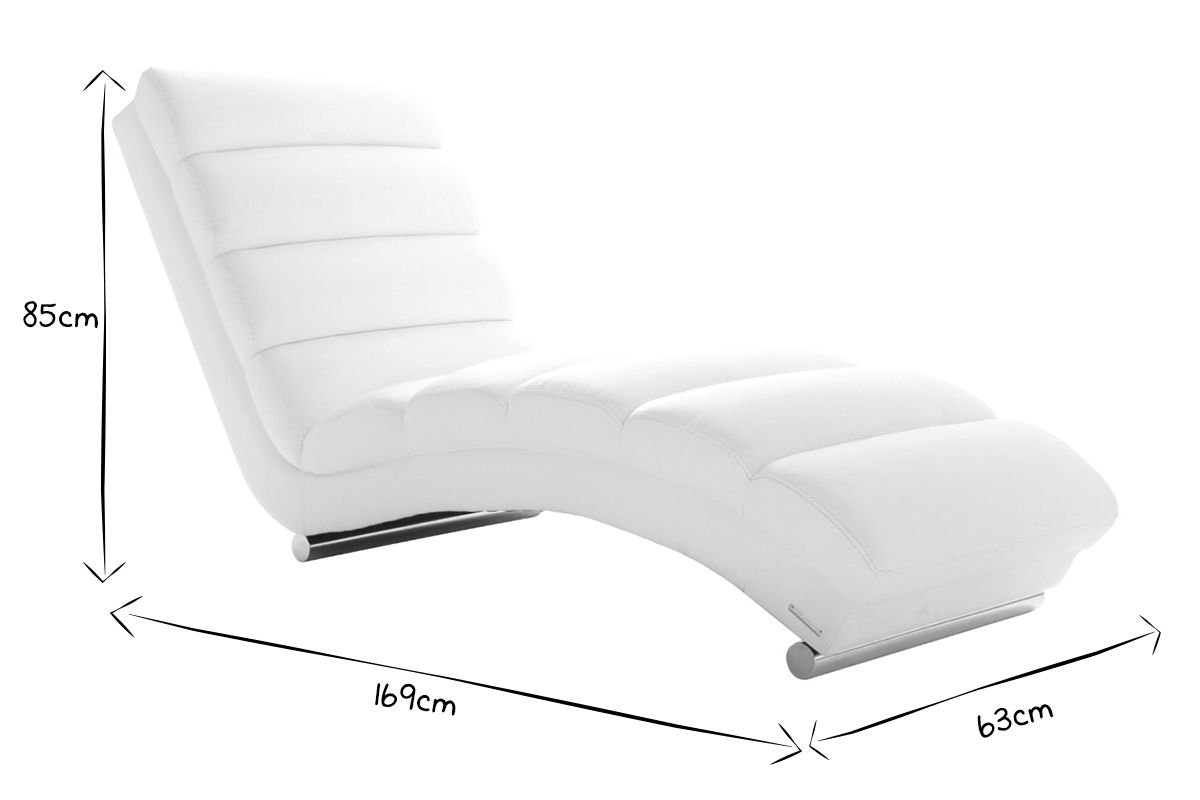 Design-Liegestuhl / Sessel Grau TAYLOR