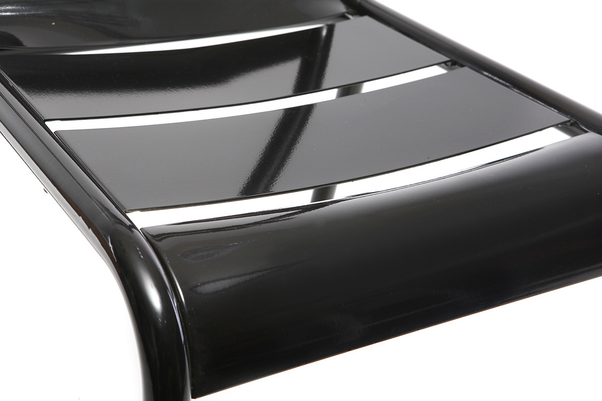 Design-Metallsthle Schwarz 2er-Set SHERMAN