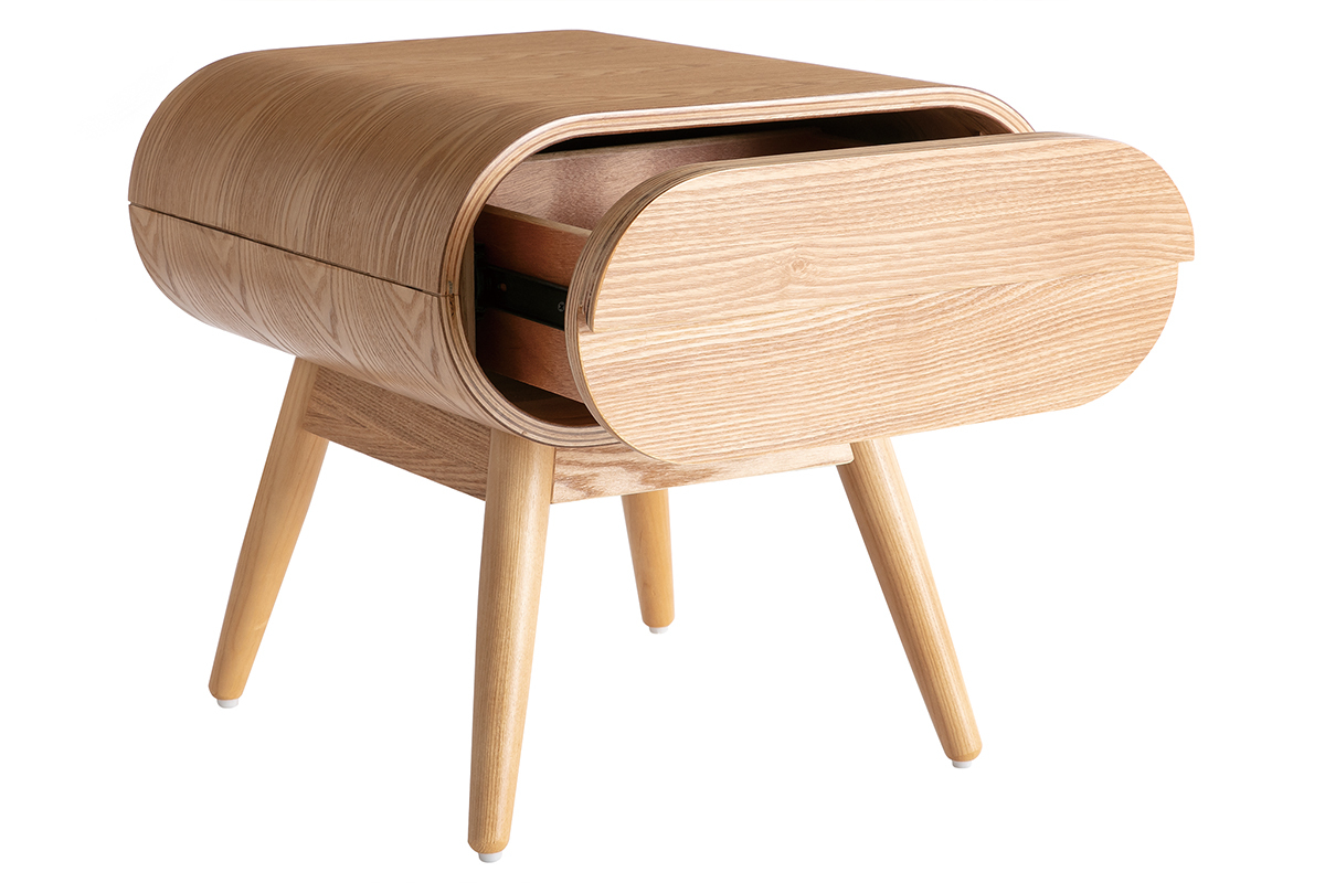 Design-Nachttisch Eschenholz 1 Schublade BJORG