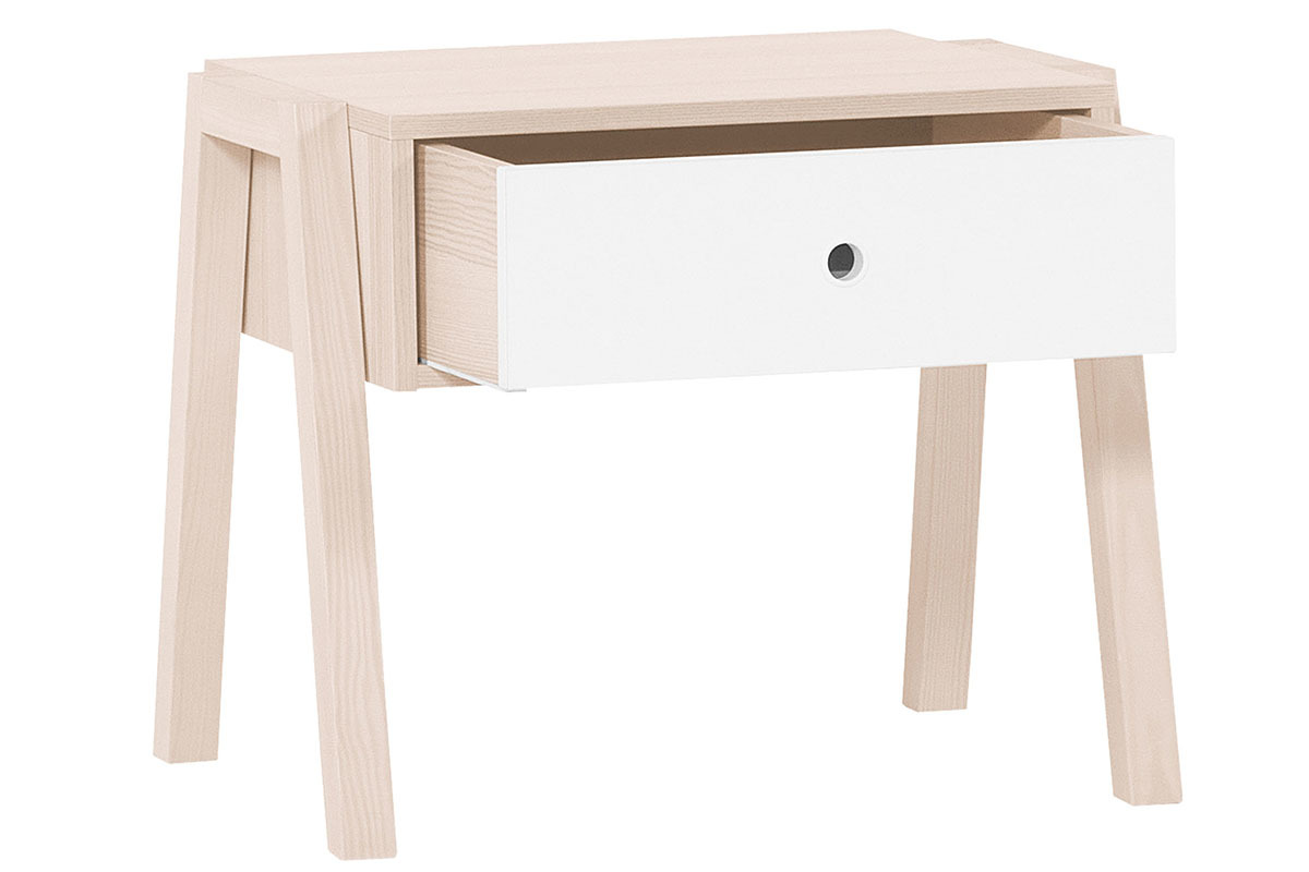 Design-Nachttisch Holz und Wei EASY