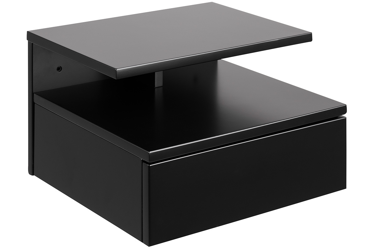 Design-Nachttisch lackiert matt-schwarz MITSY