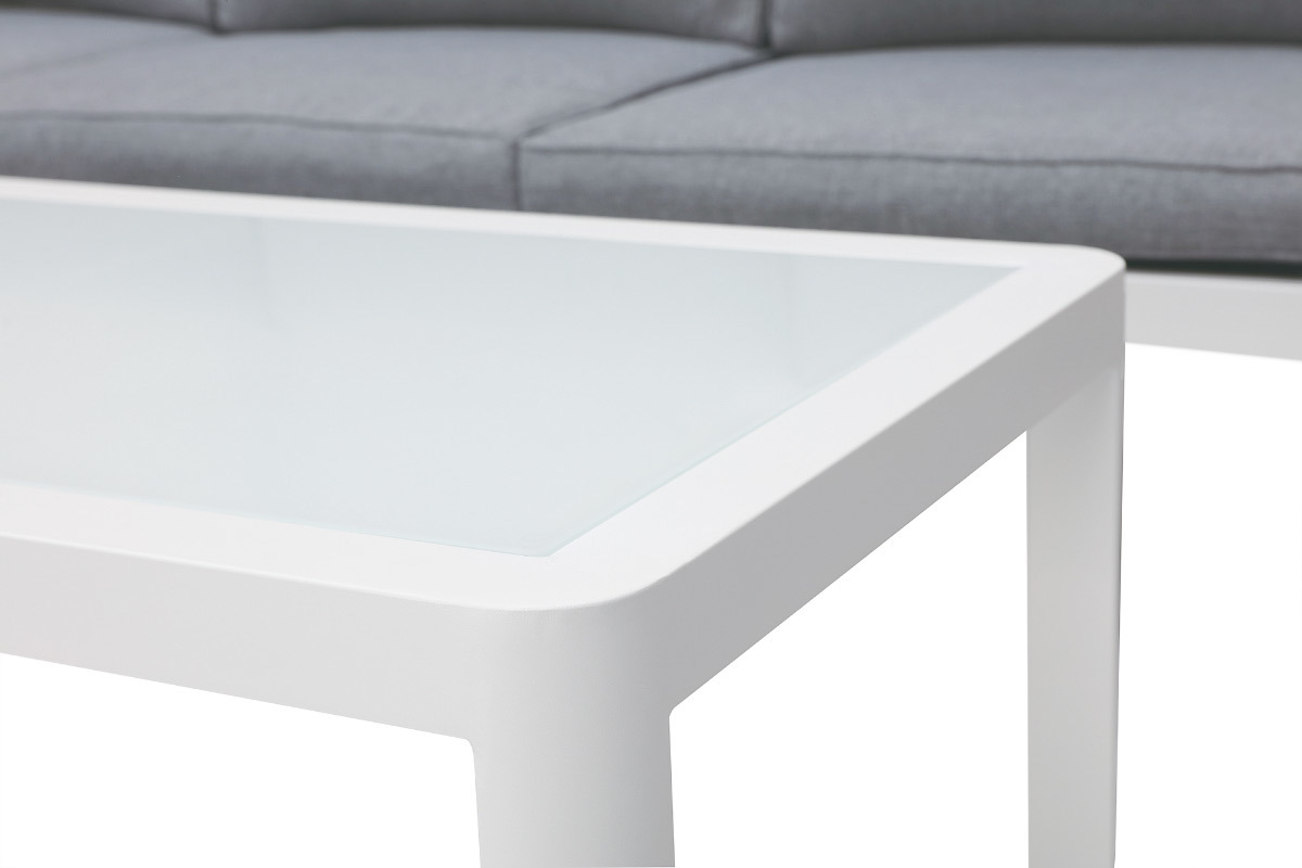 Design Outdoor-Wohnzimmer Dunkelgrau mit Couchtisch TONIGHT