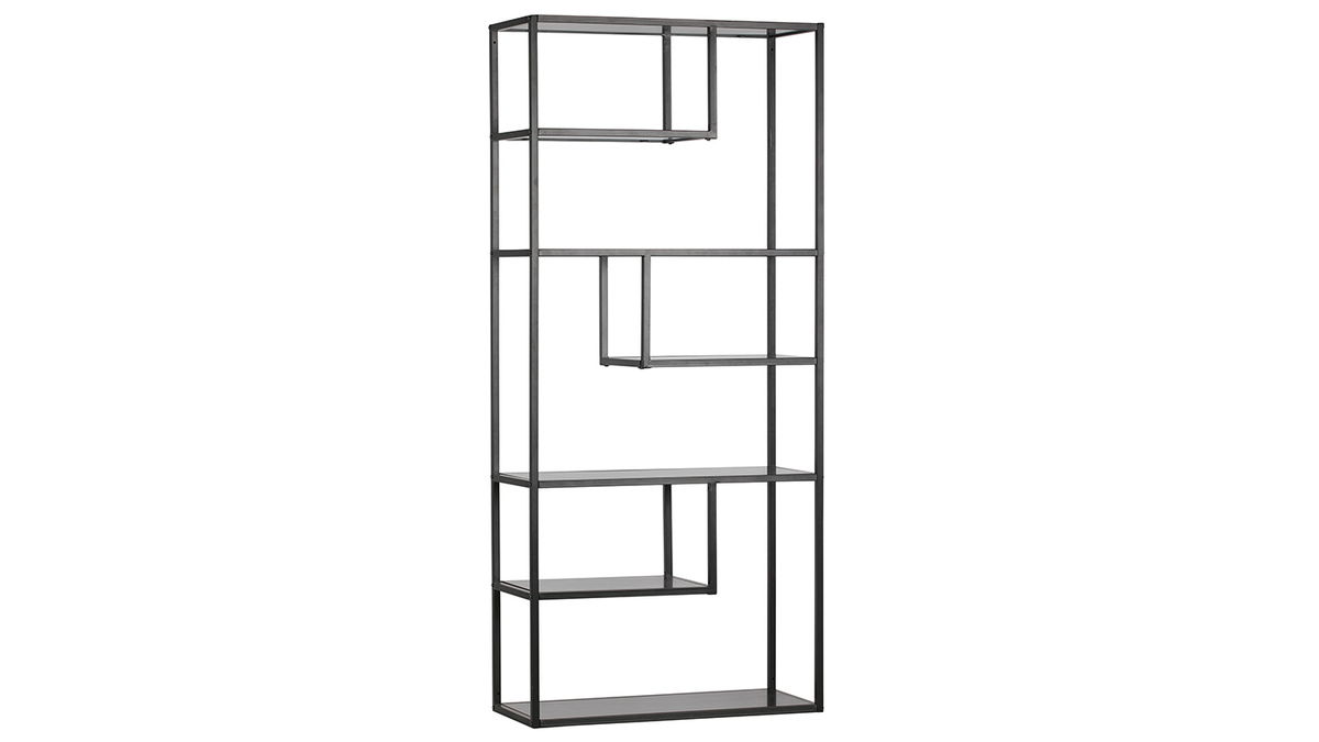 Design-Regal Metall Schwarz TETRIS
