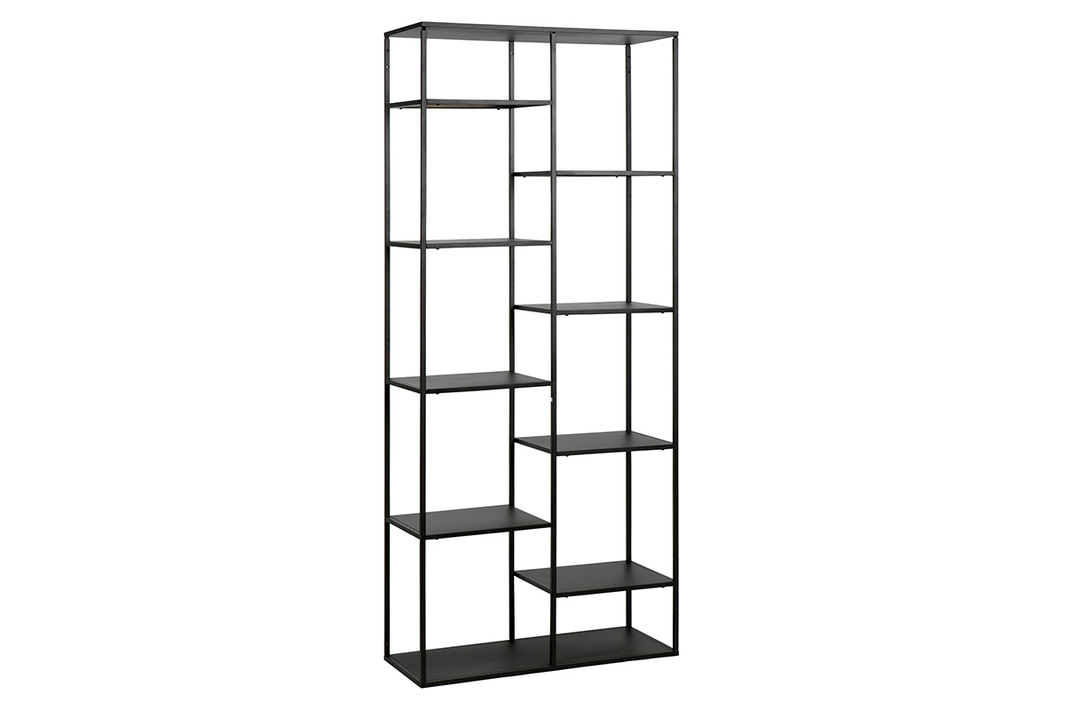 Design-Regal Metall Schwarz ZEPPELIN