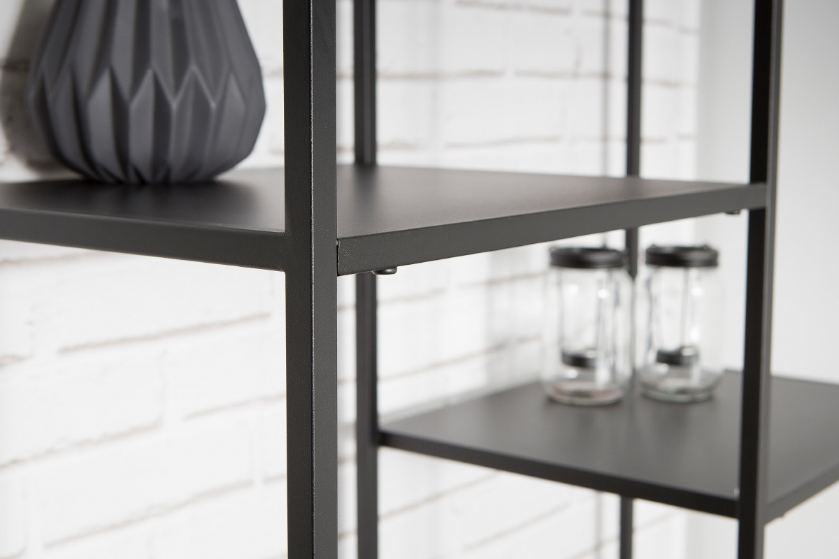 Design-Regal Metall Schwarz ZEPPELIN