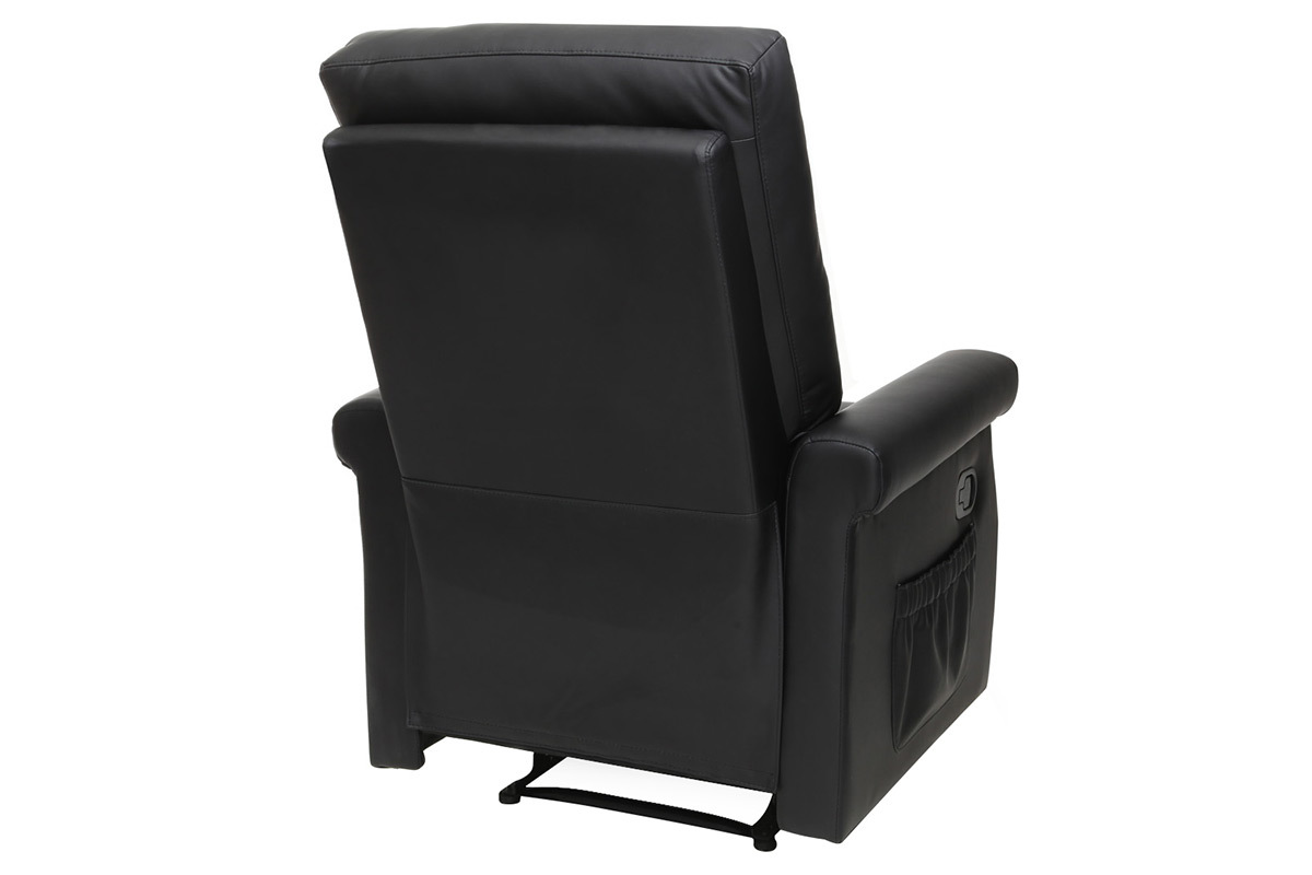 Design-Relax-Sessel manuell verstellbar Schwarz COTY