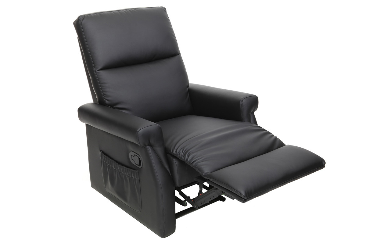 Design-Relax-Sessel manuell verstellbar Schwarz COTY