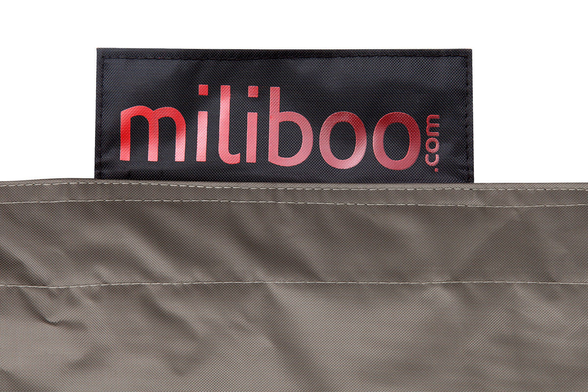 Design-Riesensitzkissen Hellgrau BIG MILIBAG