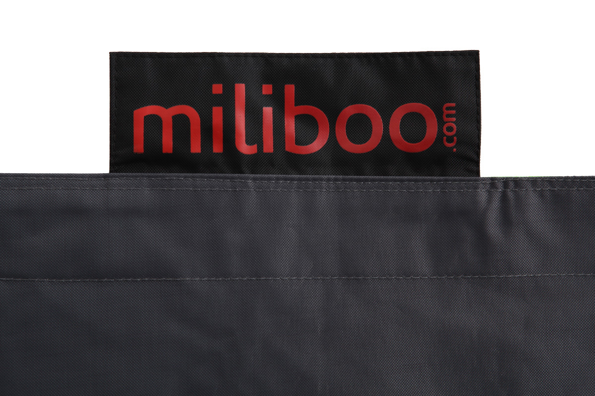 Design-Riesensitzsack Polyester BIG MILIBAG Grau