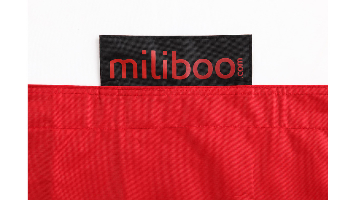 Design-Riesensitzsack Polyester BIG MILIBAG Rot