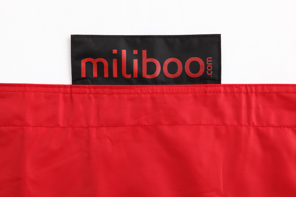 Design-Riesensitzsack Polyester BIG MILIBAG Rot
