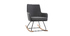 Design-Schaukelstuhl Stoff Dunkelgrau SHANA