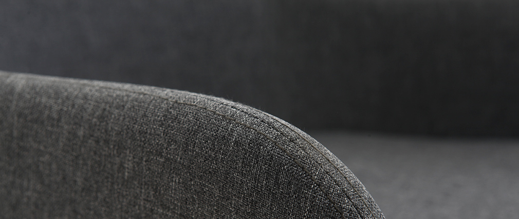 Design-Schaukelstuhl Stoff Dunkelgrau SHANA