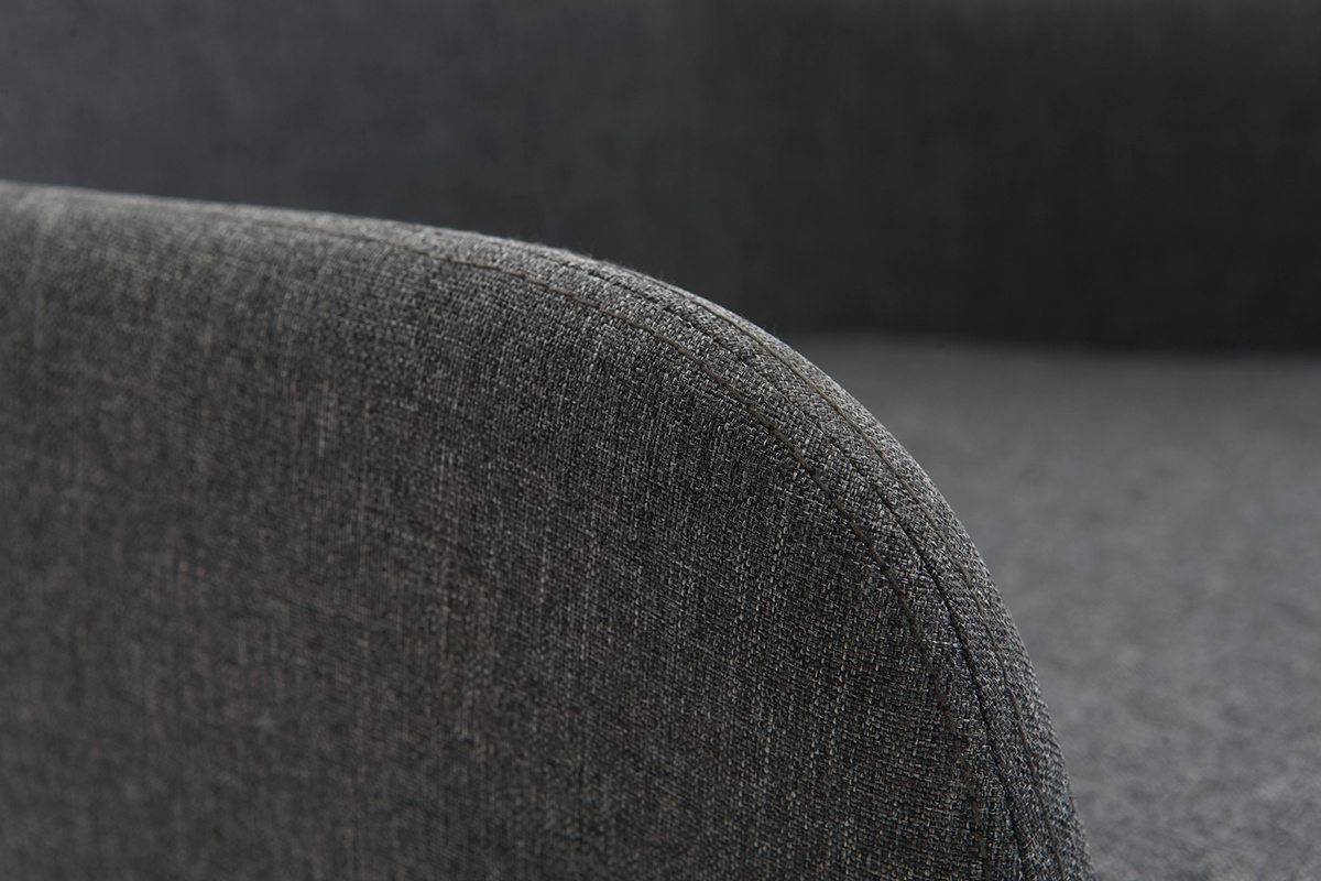 Design-Schaukelstuhl Stoff Dunkelgrau SHANA