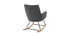 Design-Schaukelstuhl Stoff Dunkelgrau SHANA