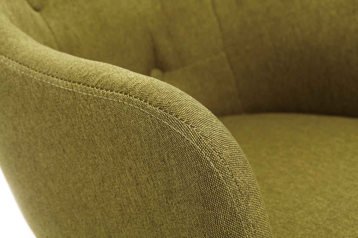 Design-Schaukelstuhl Stoff Gr�n BALTIK