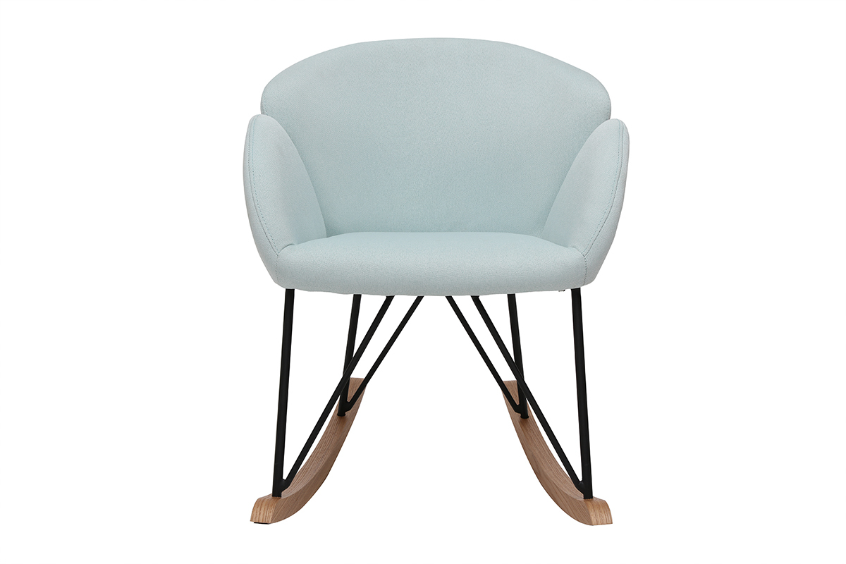 Design-Schaukelstuhl Stoff Minzblau RHAPSODY ?